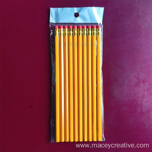 Government bid sharpened yellow HB/2b pencils with eraser